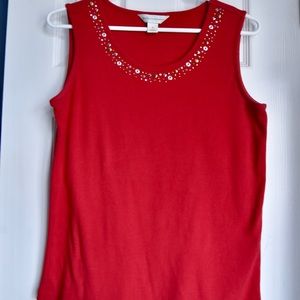 Christopher and Banks sleeveless red top